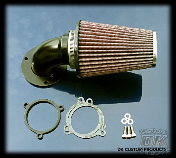 Outlaw HiFlow 636v Air Cleaner System Harley Milwaukee-Eight Complete M8 NewGen 636 TBW Cable throttle Throttle by Wire K&N Stage I Venturi Velocity Effect Clean Air Forward Facing 