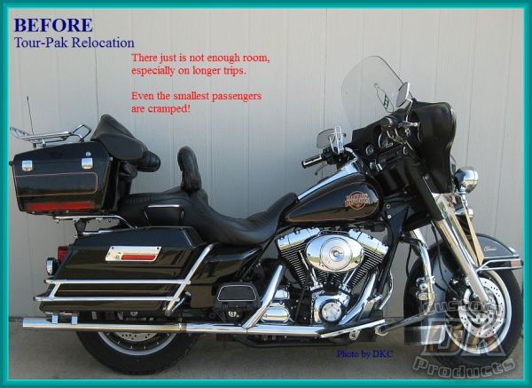 Harley-Davidson 1997-2008 Touring Bagger Tour-Pak Relocation Kit