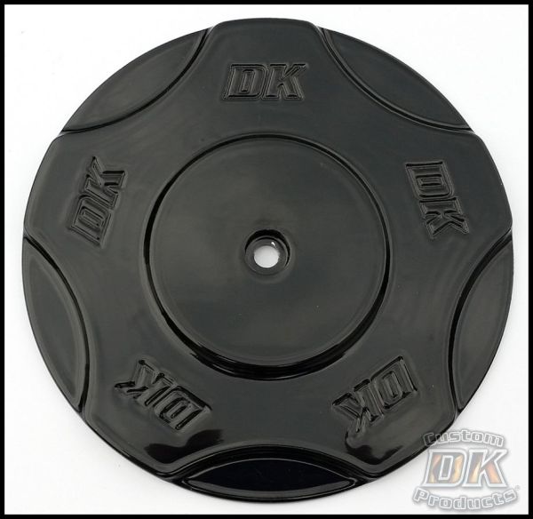 Black DK Billet Aluminum Cover for Outlaw HiFlow 606 Air Cleaner   DK Custom