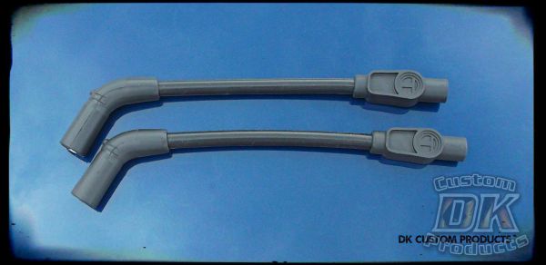 DK Custom 409 PRO RACE Spark Plug Wires - Ready to Install Taylor High Performance Maximum Fire Power Silicone ECM Coil Relocation Harley Davidson