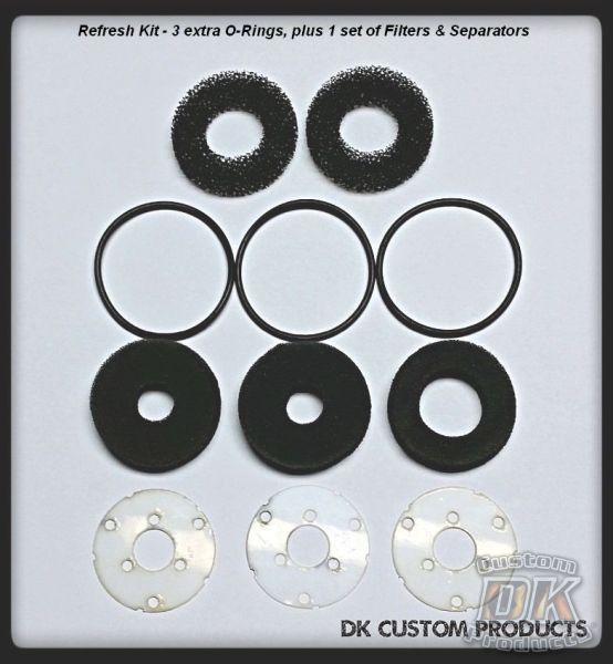 Refresh Kit for 4 Stage Catch Can for External Breather System EBS Harley