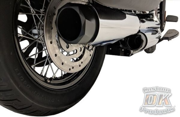 TAB Performance M8 Softail Short Chrome Tip Compatible Exhaust Pipes