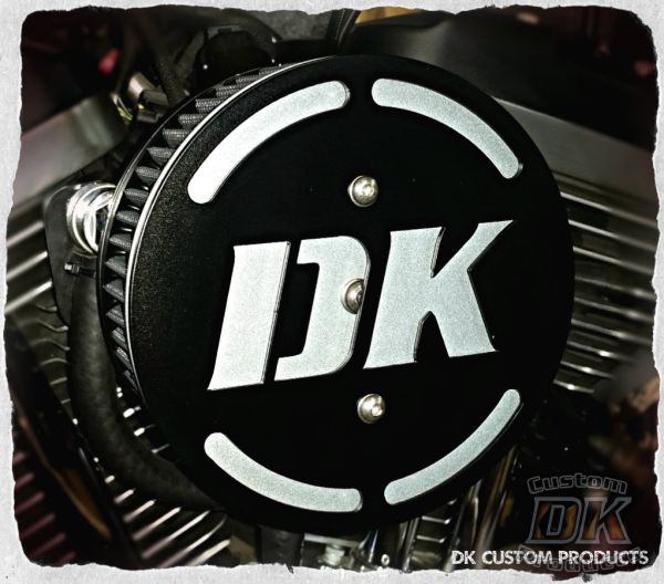 DK 3-D Flake Complete HiFlow 587 Air Cleaner  Harley Twin Cam DK Custom Harley Davidson Outlaw Air Cleaner Systems Complete EBS High Flow M-8 Milwaukee-Eight Softail Twin Cam Dyna  Touring Trike Freewheeler  Big Twin Stage I TBW Throttle By Wire