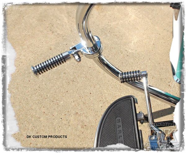 DK Custom Products Retro Style Chrome Foot peg fits Harley-Davidson motorcycles riders peg passenger peg highway peg