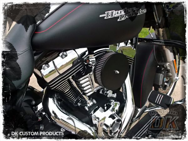 Chrome Cover  Black for Throttle By Wire TBW Servo Motor Harley Davidson DK Custom Outlaw Air Cleaners fit 2008 - up Touring models Dyna Softail Trike Freewheeler Tri Glide The front of the cover is vented, as well as the rear, allowing good airflow acros