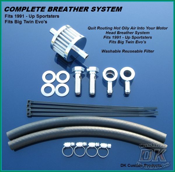 Harley Davidson Sportster Stealth Air cleaner support bracket  DK Custom breather vents OUTLAW HiFlow harley-davidson sportster, nightster, iron, 72, big twin evo evolution  48