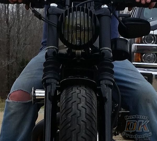 49mm Front Fork Cover Gaiters Gators Boot Fit For Harley Dyna Wide Glide FXDWG