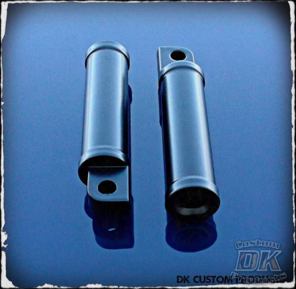 DK Custom Sano Black Aluminum Gripper Grip Tape Foot Pegs Harley-Davidson