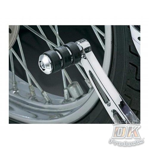 ISO Shift Peg Chrome & Rubber Cushioned HARLEY DAVIDSON DK Custom Kuryakyn foot peg grips