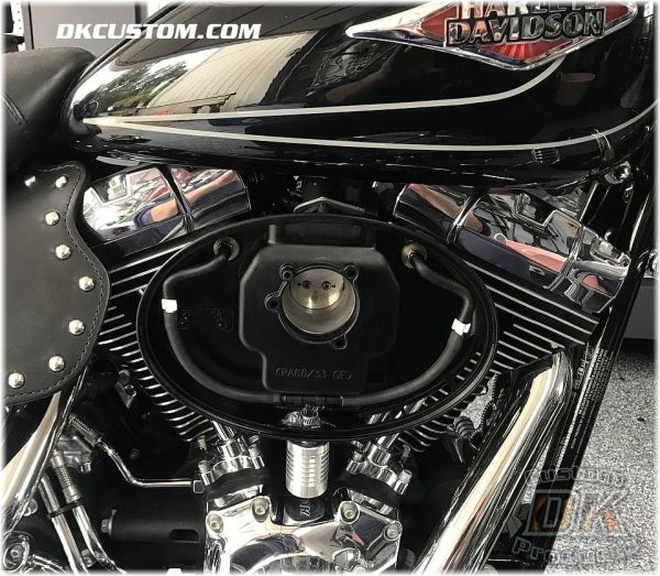DK Custom External Breather System w/ Catch Can Harley Twin Cam