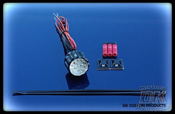 DK Custom LED Tail Light Billet 22LR Super Bright Running Light Brake Light Harley Sportster Dyna