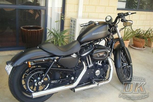 DK Custom Slam Your Ride!  BEEFY Struts Sportster Dyna Nightster Iron 48 Lowering Kit Harley Davidson Rigid