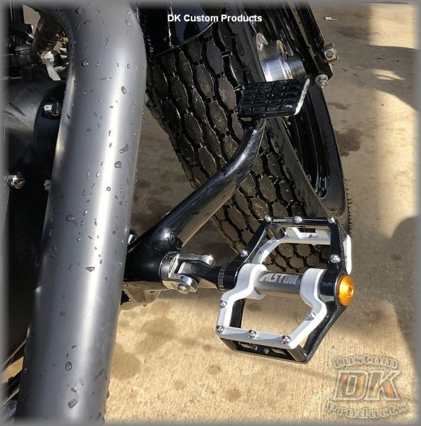 DK Custom Pivot Peg FootPeg Harley Trap traction pin Outlaw Foot pegs Shock absorbing ISO Isolator