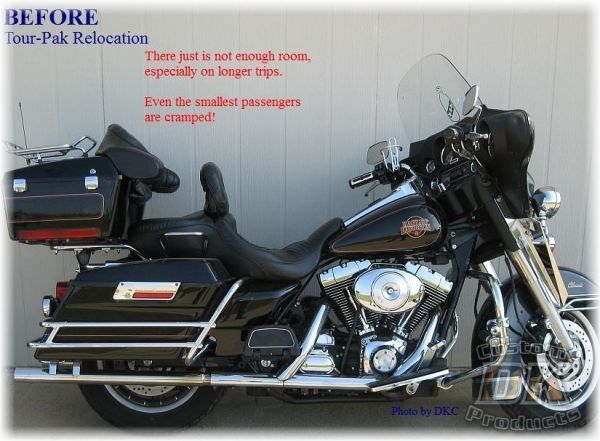 Harley-Davidson 1997-2008 Touring Bagger Tour-Pak Relocation Kit