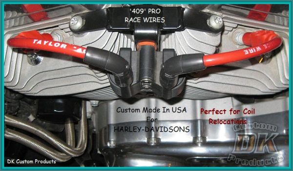 TAYLOR Spark Plug Wires Red DK Custom Harley-Davidson