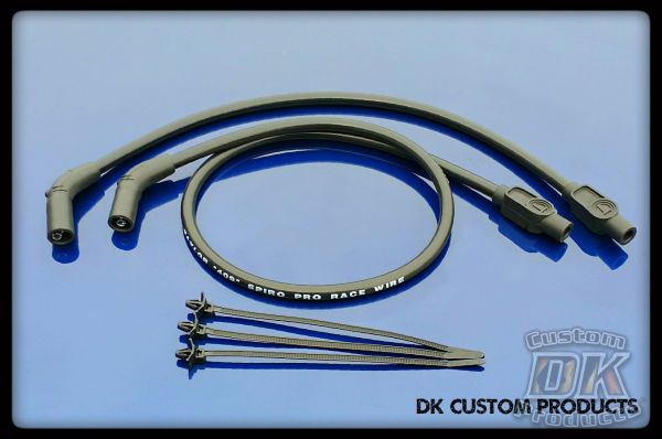 409 PRO RACE Black Spark Plug Wires - Touring/Trike Models High Performance Maximum Fire Power Silicone ECM Dyna Softail Trike Freewheeler