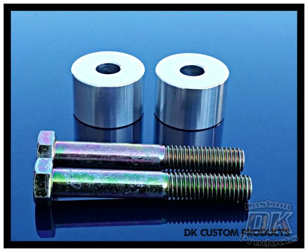 DK Custom Handlebar Riser Extensions Fat Risers Harley Dyna Softail