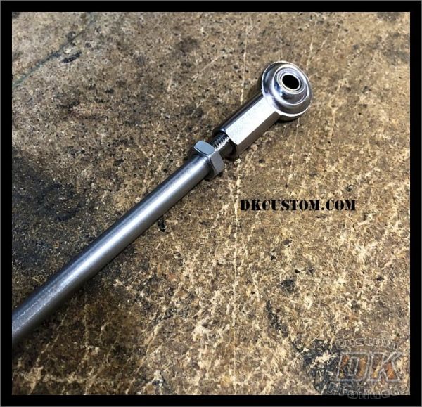 DK Custom Harley Sportster Brake Pedal Lever Adjustable Billet Rod Linkage