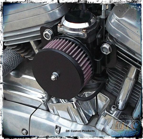 Complete HiFlow 425 Air Cleaner Sano Black for Harley Twin Cam DK Custom Harley Davidson Outlaw Air Cleaner Systems Complete EBS  High Flow M-8 Milwaukee-Eight Softail Twin Cam Sportster Roadster Dyna 72 48 Big Twin Evo Nightster Iron Stage I Ness Big Suc