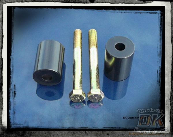 DK Custom Handlebar Riser Extensions Fat Risers Harley Dyna Softail