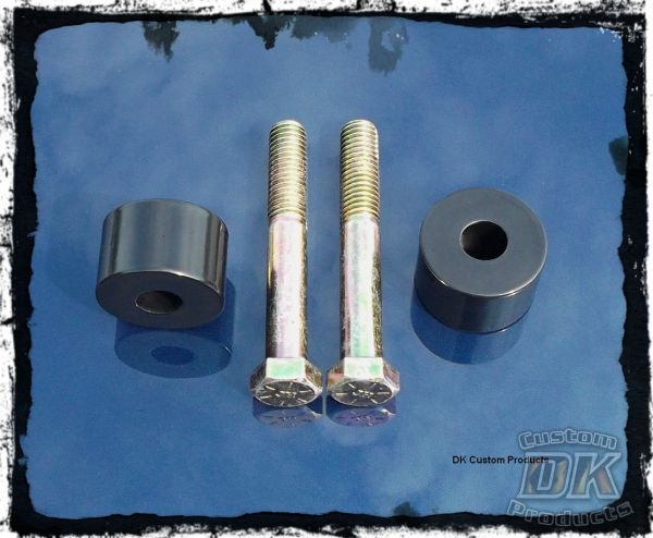 DK Custom Handlebar Riser Extensions Fat Risers Harley Dyna Softail Spostster