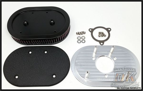 Wrinkle Black Complete HiFlow 828 Air Cleaner Dyna Softail Touring