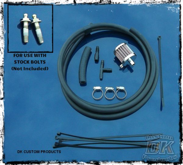 Twin Cam Discrete Head Breather System Touring Softail Dyna DK Custom Harley Davidson High Flow EBS Outlaw M-8 Milwaukee-Eight Stage I Trike Tri Glide Freewheeler Big Twin Evo