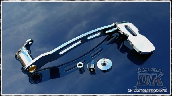 DK Custom Harley EXTENDED BRAKE LEVER Forward Lower SoftBrake Soft Brake E-Z Brake Kuryakyn
