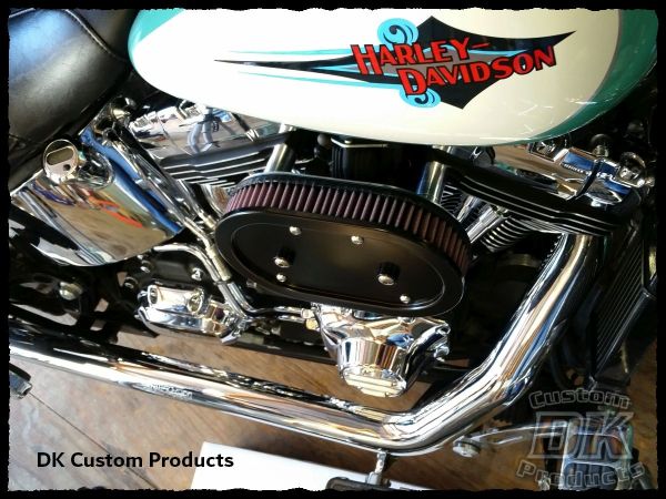 DK Custom Stage I 1 one HiFlow High Flow Performance Air Cleaner 828 Outlaw Twin Cam K&N External Breather EBS Naked