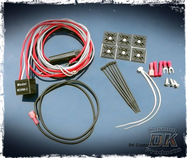 Air Horn Wiring Kit for Wolo Bad Boy Horns w/ wiring blocks DK Custom Harley Davidson Sportster Dyna Softail Touring Trike Freewheeler 12 volt