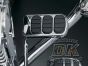 Chrome ISO Brake Pedal Pad For Harley Touring Softail DK Custom Kuryakyn larger pedal for better braking control