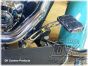 Chrome ISO Brake Pedal Pad For Harley Touring Softail DK Custom Kuryakyn larger pedal for better braking control