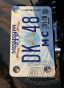 DK Custom License Plate Bracket - Vertical Mount Tail Light Harley Sportster Dyna Softail left OR right side