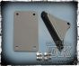 DK Custom Products Harley Sportster Dyna Softail License Plate Relocation Bracket 22LR LED Tail Light Brake