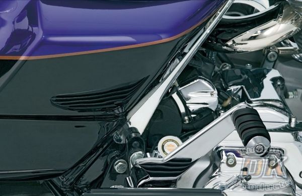 DK Custom Adjustable Passenger Pegs for Touring Tri Glide Harley Kuryakyn