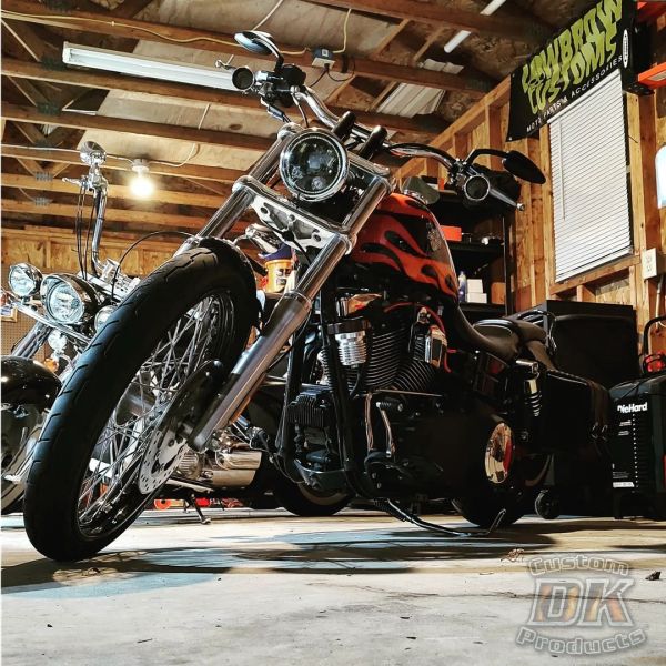 DK Custom Cool-n-Clean Oil Filter Relocation Kit Sportster Dyna 