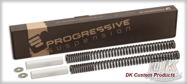 DK Custom Front Suspension - Progressive Fork Spring Kit Harley-Davidson More Comfortable Ride suspension