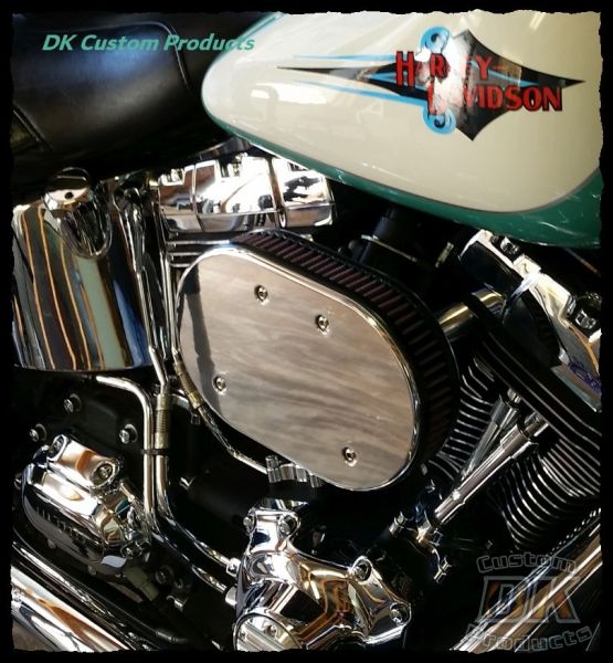 Machine Cut Finish Complete HiFlow 828 Air Cleaner Dyna Softail Touring Trike