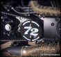 DK Custom Big Flake & Sano Black 72 Pulley Guard 04-Up Sportster Harley Davidson