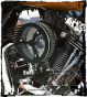 Black Cyclone HiFlow 587 Air Cleaner System - Transparent Cover  DK Custom Harley Davidson Outlaw Air Cleaner Systems Complete EBS High Flow M-8 Milwaukee-Eight Softail Twin Cam Dyna  Touring Trike Freewheeler  Big Twin Stage I TBW Throttle By Wire