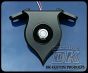 DK Custom Harley Sportster Billet DLX Coil Relocation Push-Button LED Ignition Switch