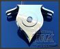DK Custom Harley Sportster Billet DLX Coil Relocation Push-Button LED Ignition Switch