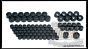 DK Custom Black Murdered Cap Covers for OEM Bolts - Harley Twin Cam & Sportster  Kuryakyn Harley Davidson Hot Toppers Kool Caps