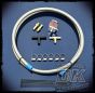 DIY Head Breather System w/ Braided Stainless Steel Hose Harley Touring Softail Dyna Sportster DK Custom Harley Davidson High Flow EBS Outlaw M-8 Milwaukee-Eight Stage I Trike Tri Glide Freewheeler Big Twin Evo Sportster