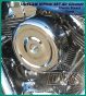 Chrome Bobber Style Complete HiFlow 587 Air Cleaner Twin Cam DK Custom Harley Davidson Outlaw Air Cleaner Systems Complete EBS High Flow M-8 Milwaukee-Eight Softail Twin Cam Dyna  Touring Trike Freewheeler  Big Twin Stage I TBW Throttle By Wire
