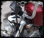 Chrome Streamliner Bullet Front Turn Signal & Marker Lights Relocation Kit  DK Custom Products Harley-Davidson  Universal fit for 12 volt motorcycles SEE & BE SEEN