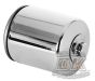 K&N Chrome Oil Filter Fits ALL Twin Cam Harley-Davidson DK Custom Softail Dyna Touring Trike Freewheeler High Flow Cooler Premium Synthetic Media