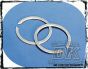 DK Custom Pair of Harley Exhaust Circlips retaining clips Sportster - Evo - Twin Cam Harley