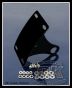 DK Custom Curved License Plate Relocation Kit Harley-Davidson Sportster Dyna Softail 50 LED Run Brake Light