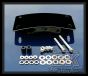 Primary Mounted Curved License Plate Relocation Kit Harley-Davidson Sportster DK Custom LED Light